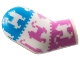 Part No: 982pb390  Name: Arm, Right with Cats on Dark Azure and Dark Pink Panels Pattern