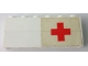 Part No: BA003pb13R  Name: Stickered Assembly 6 x 1 x 2 with Red Cross on White Background Pattern Model Right Side (Sticker) - Sets 363-1 / 555-1 - 2 Brick 1 x 6