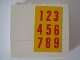 Part No: BA006pb08  Name: Stickered Assembly 4 x 1 x 3 with '123456789' Pattern (Sticker) - Set 5235-2 - 3 Brick 1 x 4