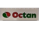 Part No: BA009pb12  Name: Stickered Assembly 8 x 1 x 2 with Octan Logo on White Background Pattern (Sticker) - Set 6337 - 2 Brick 1 x 8