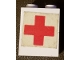 Part No: BA014pb04  Name: Stickered Assembly 2 x 1 x 2 with Red Cross Pattern (Sticker) - Sets 386 / 770 - 2 Brick 1 x 2