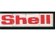 Part No: BA018pb01  Name: Stickered Assembly 8 x 2 with Shell Logo Pattern (Sticker) - Set 6378 - 4 Tile 2 x 2