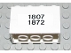 Part No: BA023pb05  Name: Stickered Assembly 4 x 2 x 2 with '1807' and '1872' Pattern on Both Sides (Stickers) - Set 1592 - 2 Brick 2 x 4