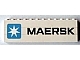 Part No: BA030pb01  Name: Stickered Assembly 12 x 1 x 3 with Maersk Logo and 'MAERSK' Pattern (Sticker) - Set 10219 - 3 Brick 1 x 12