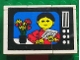 Part No: BA052pb03  Name: Stickered Assembly 6 x 2 x 3 1/3 with Flowers and Figure on TV Screen Pattern (Sticker) - Set 268-1 - 3 Brick 2 x 4, 3 Brick 2 x 2, 3 Tile 2 x 2