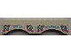 Part No: BA089pb01  Name: Stickered Assembly 12 x 1 x 2 with 'BELLA', 'PEGASUS', Horseshoes, and Flowers Pattern (Stickers) - Set 6418 - 1 Brick 1 x 12, 2 Arch 1 x 6