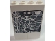 Part No: BA090pb06  Name: Stickered Assembly 4 x 1 x 5 with 'CITY' in White Rectangle and Map Pattern (Sticker) - Set 7237 - 2 Brick 1 x 2 x 5