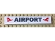 Part No: BA097pb01  Name: Stickered Assembly 12 x 2 x 2/3 with 'AIRPORT' Pattern (Sticker) - Set 7894 - 1 Plate 2 x 12, 4 Tile 1 x 6