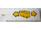 Part No: BA129pb01  Name: Stickered Assembly 8 x 1 x 2 with Yellow Boxes and Arrows Pattern Model Right Side (Sticker) - Set 6377 - 1 Brick 1 x 8, 1 Brick 1 x 6, 1 Brick 1 x 1