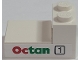 Part No: BA149pb01  Name: Stickered Assembly 3 x 2 x 1 1/3 with Octan and '1' in Black Square Pattern (Sticker) - Set 6562 - 1 Brick 1 x 2, 1 Tile 2 x 2, 1 Plate 2 x 3