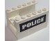 Part No: BA165pb01  Name: Stickered Assembly 6 x 4 x 3 with White 'POLICE' on Black Background Pattern on Both Sides (Stickers) - Set 7237 - 2 Panel 1 x 4 x 3, 2 Brick 1 x 2, 1 Reel Holder 2 x 4 x 2