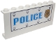 Part No: BA256pb02L Name: Stickered Assembly 8 x 1 x 3 with Bolts, Blue 'POLICE', and World City Gold Police Badge Pattern Model Left Side (Sticker) - Set 7034 - 2 Panel 1 x 4 x 3 - Hollow Studs Part No: BA256pb02L Name: Stickered Assembly 8 x 1 x 3 with Bolts, Blue 'POLICE', and World City Gold Police Badge Pattern Model Left Side (Sticker) - Set 7034 - 2 Panel 1 x 4 x 3 - Hollow Studs