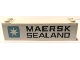 Part No: BA306pb02  Name: Stickered Assembly 8 x 2 x 1 2/3 with Maersk Sealand Logo Pattern on Both Sides (Stickers) - Sets 10152-1 / 10152-2 - 1 Brick 2 x 8, 2 Plate 1 x 2, 1 Plate 2 x 8, 2 Tile 1 x 6