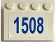 Part No: BA318pb01  Name: Stickered Assembly 4 x 3 x 1 with Blue '1508' Pattern (Sticker) - Set 1376 - 2 Slope 33 3 x 2