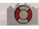 Part No: BA393pb01  Name: Stickered Assembly 8 x 4 x 2 with Life Preserver Pattern (Sticker) - Set 364 - 1 Brick 1 x 4, 3 Plate 1 x 2, 1 Plate 4 x 8