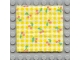 Part No: bb0063pb01  Name: Scala Cloth Blanket 7 x 7 with Yellow Check Stripes and Cherries Pattern