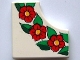 Part No: bb0165pb01  Name: Tile, Modified 2 x 2 with 1 x 1 Curved Cutout with Scala Flowers and Leaves Pattern