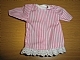 Part No: bb0245pb02  Name: Duplo, Doll Cloth Nightdress with Pink Stripes Pattern with White Trim