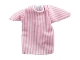 Part No: bb0245pb02b  Name: Duplo, Doll Cloth Nightdress with Pink Stripes Pattern, no Trim