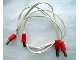 Part No: bb0394c48  Name: Electric, Wire 4.5V with four Red 1-prong Connectors with Split Pin, 48 Studs Long