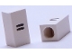 Part No: bb0695pb17  Name: Tile, Modified 1 x 2 x 5/6 Stud Hole in End with Black Equal Sign (=) Pattern