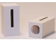 Part No: bb0695pb56  Name: Tile, Modified 1 x 2 x 5/6 Stud Hole in End with Black Lowercase Letter l Pattern