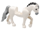 Lot ID: 399843795  Part No: bb1279c03pb02  Name: Horse with 2 x 2 Cutout and Movable Neck with Molded Light Bluish Gray Tail and Roached Mane and Printed Light Bluish Gray Muzzle and Black Stripes on Mane Pattern