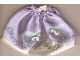 Part No: belvskirt20  Name: Belville, Clothes Skirt Long, Rose Pattern Border and Sheer Purple Layer with 2 Pink Rosettes