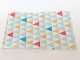 Part No: blankie03pb06  Name: Duplo, Cloth Blanket 8 x 10 cm with Triangles Pattern