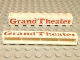 Part No: crssprt01pb07  Name: Brick 1 x 8 without Bottom Tubes with Cross Side Supports with Red 'Grand Theater' Bold Pattern