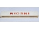 Part No: crssprt01pb84  Name: Brick 1 x 8 without Bottom Tubes with Cross Side Supports with Red 'KIOSKI' Bold Pattern