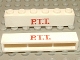 Part No: crssprt02pb30  Name: Brick 1 x 6 without Bottom Tubes with Cross Side Supports with Red 'P.T.T.' Thin Pattern