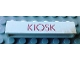 Part No: crssprt02pb66  Name: Brick 1 x 6 without Bottom Tubes with Cross Side Supports with Red 'KIOSK' Thin Pattern