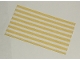 Lot ID: 269657811  Part No: duptowel01pb03  Name: Duplo, Cloth Towel 5 x 9 cm with Yellow Stripes Pattern