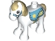 Lot ID: 281050214  Part No: horse05c01pb06  Name: Duplo Horse Baby Foal Pony with Tan Mane and Tail, Medium Azure Saddle with Bright Light Yellow Star, Medium Azure Bridle Pattern