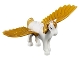 Lot ID: 380300700  Part No: pegasus01  Name: Pegasus, Elves with Medium Lavender Eyes and Gold Mane and Tail Pattern (Golden Glow)