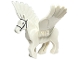 Part No: pegasus02  Name: Pegasus, Movable Legs with Black Eyes, White Pupils and Single Buckle Black Bridle Pattern