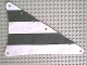 Part No: sailbb15  Name: Cloth Sail Triangular 15 x 22 with Black Thick Stripes Pattern