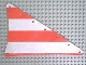 Part No: sailbb23  Name: Cloth Sail Triangular 14 x 22 with Red Thick Stripes Pattern
