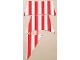 Part No: sailbb76c01  Name: Cloth Sail Assembly of 3 Sails with Red Thick Stripes Pattern