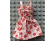 Part No: scl020pb01  Name: Scala, Clothes Female Dress with Skirt with Salmon Dots and Red Flowers Pattern