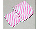 Part No: sleepbag09  Name: Duplo, Cloth Sleeping Bag with Pink Stripes Pattern