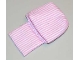 Part No: sleepbag09  Name: Duplo, Cloth Sleeping Bag with Pink Stripes Pattern