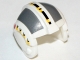 Part No: x164pb01  Name: Minifigure, Headgear Helmet SW Rebel Pilot with Dark Bluish Gray Rectangles Pattern (Wedge Antilles)