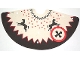 Part No: x172px1  Name: Cloth Tepee Cover with Black Edge and Horses Pattern