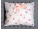 Part No: x22pb02  Name: Scala Cloth Pillow Large with Pink Bow, Green Dots and Pink Bows Pattern