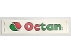 Part No: x353px2  Name: Plastic Rectangle 16 x 4 with Octan Logo Pattern