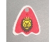 Part No: x375pb01  Name: Minifigure Cape Cloth, Round Lobes with Royal Knights Lion Head Pattern