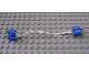 Part No: x466c11blue  Name: Electric, Wire 12V / 4.5V with two Blue 2-prong connectors, 11 Studs Long