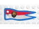 Part No: x560px1  Name: Cloth Flag 5 x 2 Banner with Royal Knights Lion Head Pattern